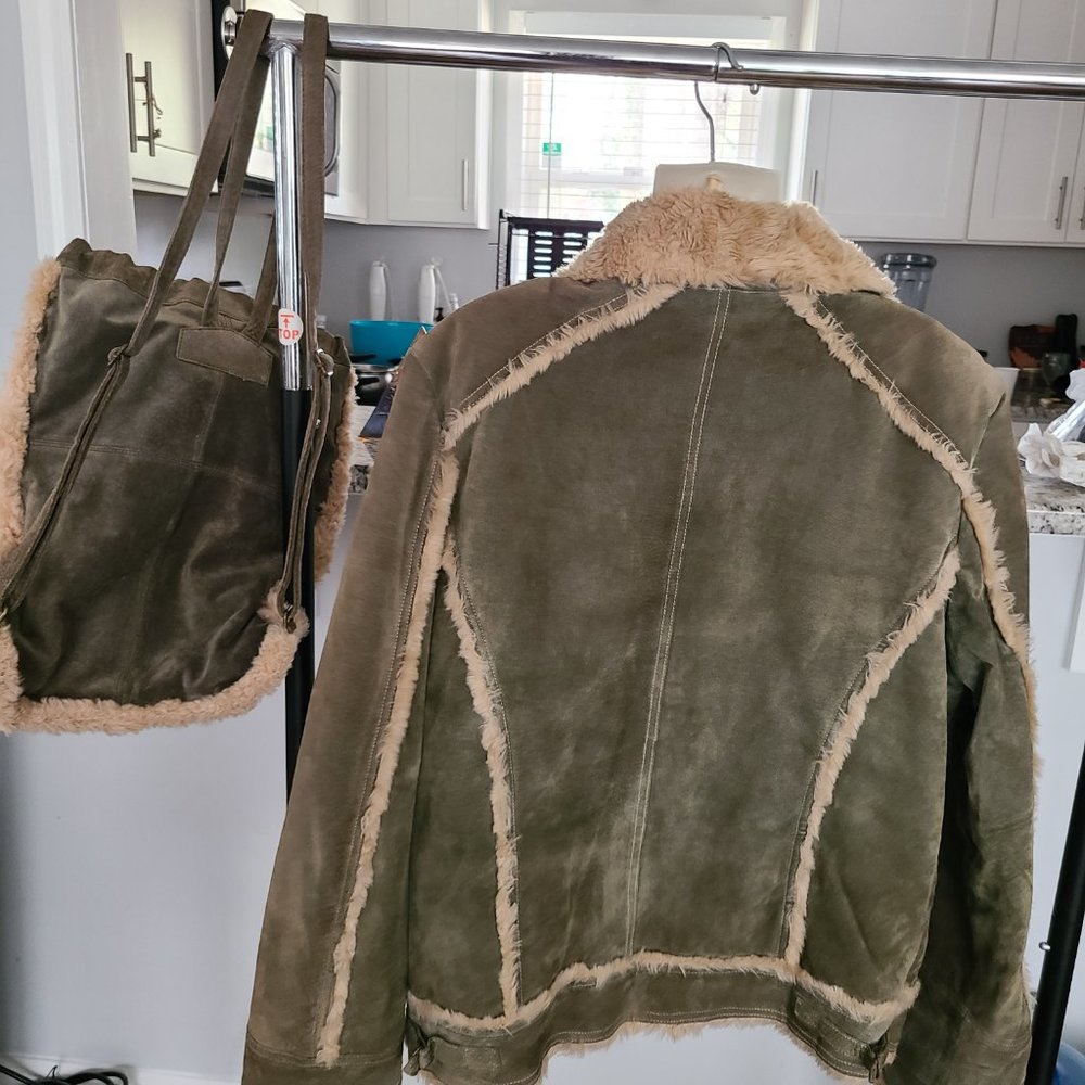 Warm Winter Jacket, Backpack, And Hat - image 2